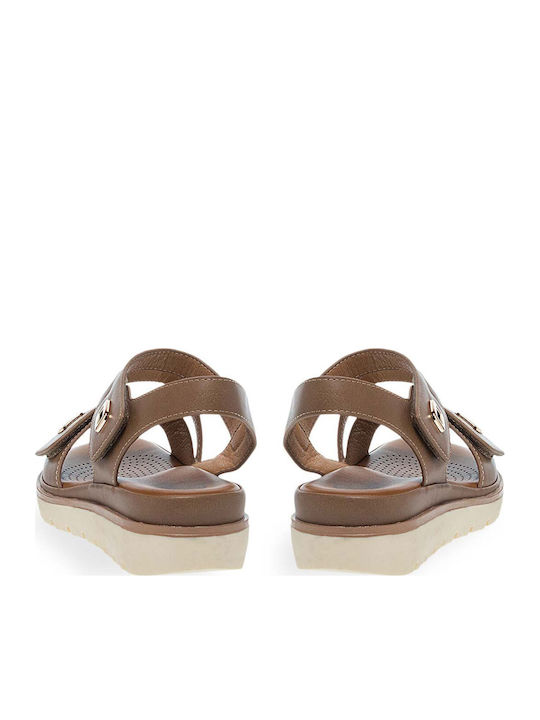 Sandale Casual Damă Anatomici Din Piele Maro