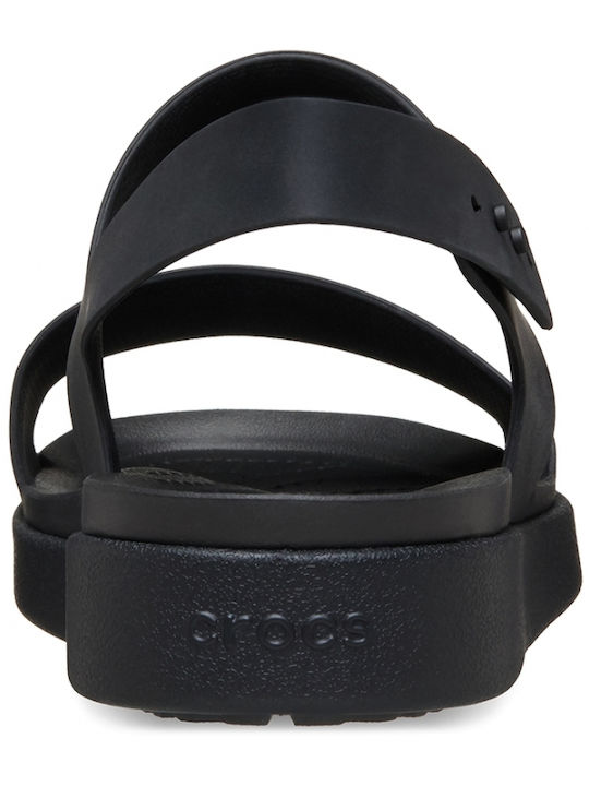 Brooklyn Γυναικεία Ανατομικά Σανδάλια Flatforms Μαύρα