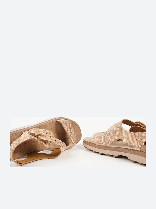 Leather Women's Anatomic Gold Sandals