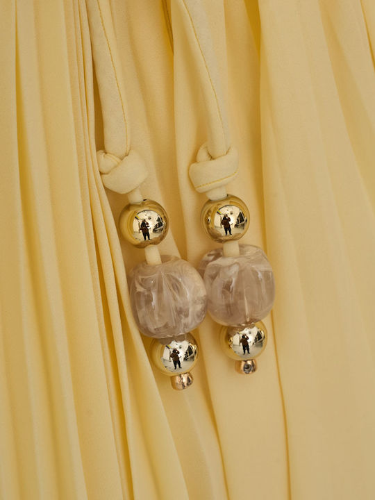 Summer Mini Dress for Wedding and Christening Yellow