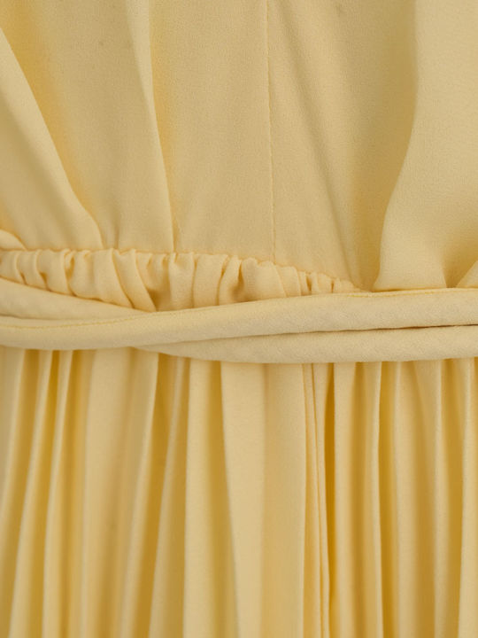 Summer Mini Dress for Wedding and Christening Yellow