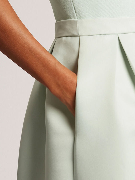 Summer Midi Dress for Wedding Christening Pl-Green 284565-Pl-Green