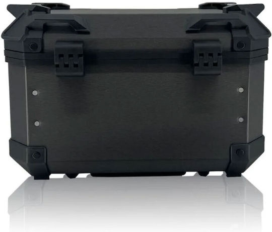 Coocase Motorcycle Aluminum Top Case 45lt Brushed Titan