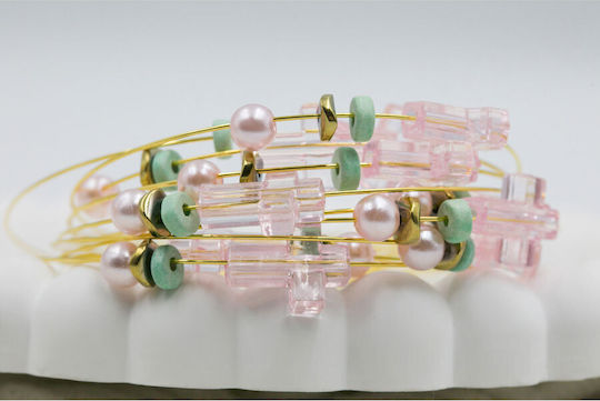 Kymi Christening Charm Pink Bracelet 50 Pieces