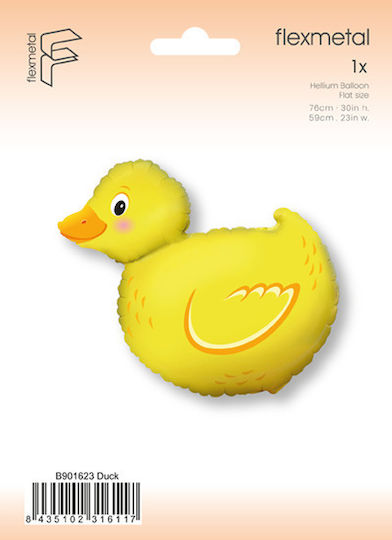Foil Balloon Duck Shape 30″/76cm.h X 23″/59cm.w Packaged