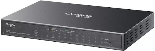 TP-LINK Omada ES210GP Combo v1 Verwaltet L2 PoE+ Switch mit 9 Ports Gigabit (1Gbps) Ethernet und 1 SFP Port