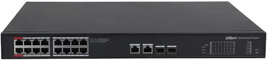 Dahua PFS3220-16GT-240-V2 Управление на L2 PoE Switch с 20 Портове Гигабитови (1Gbps) Ethernet и 20 SFP Портове