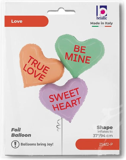 37" Balloon Heart Heart Messages