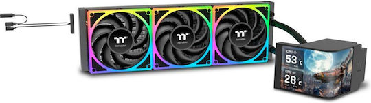 Thermaltake MAGCurve 360 Ultra AIO Υδρόψυξη AIO CPU με 3 Ανεμιστήρες 120mm και ARGB Φωτισμό