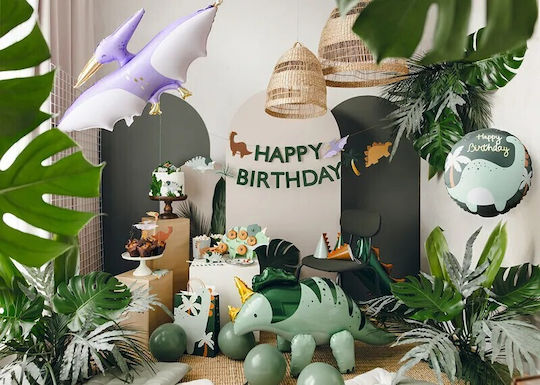 18"" Μπαλόνι Happy Birthday Βροντόσαυρος