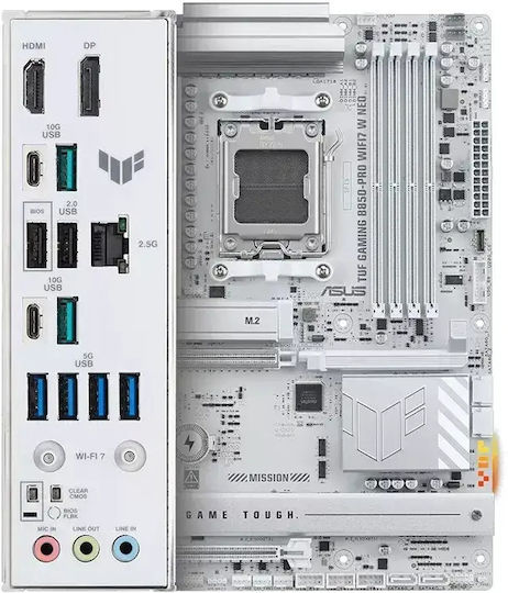 Asus TUF GAMING B850-PRO W NEO Wi-Fi Motherboard ATX with AMD AM5 Socket 90MB1NW0-M0EAY0