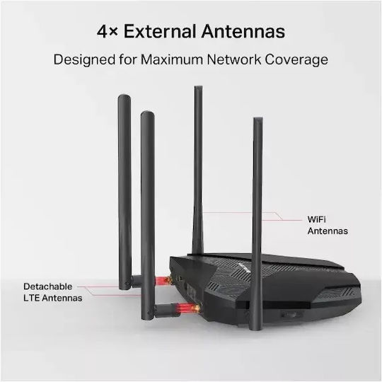 Mercusys MB235-4G Drahtlos 4G mit 3 Anschlüssen Ethernet
