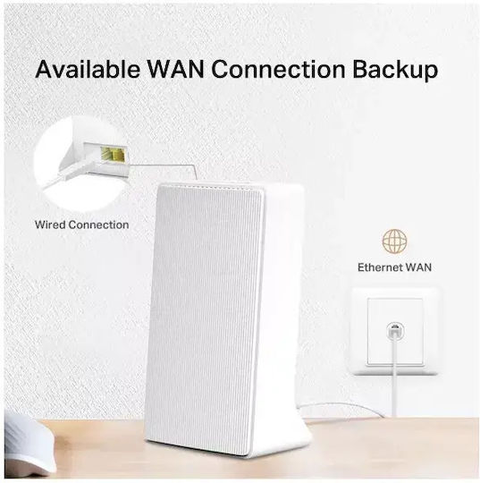 Mercusys MB112-4G v1 Ασύρματο 4G Router Wi‑Fi 4 με 2 Θύρες