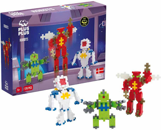 Plus Plus Τουβλάκια Robots Glow in the Dark για 5+ Ετών 170τμχ