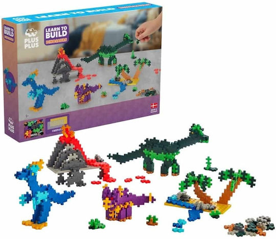 Plus Plus Cuburi De Construit Dinozauri Pentru 5+ Ani 600 Bucăți