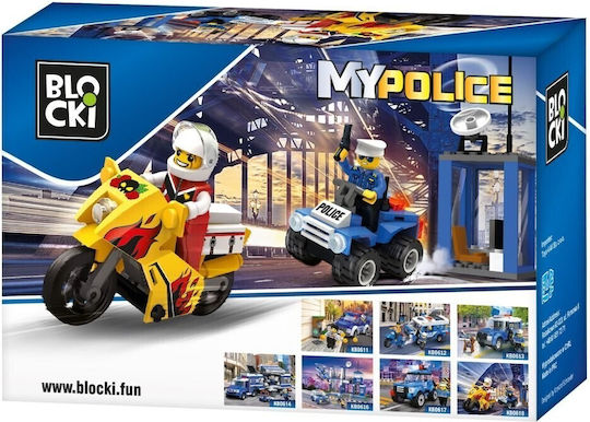 Blocki Blocki Verfolgungs-Bausteine mit Maschine für 6+ Jahre 79 Stück