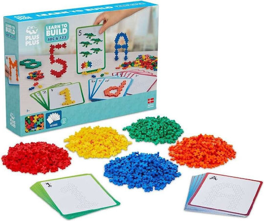 Plus Plus Εκπαιδευτικά Τουβλάκια Learn to Build ABC & 123 για 5+ Ετών 500τμχ