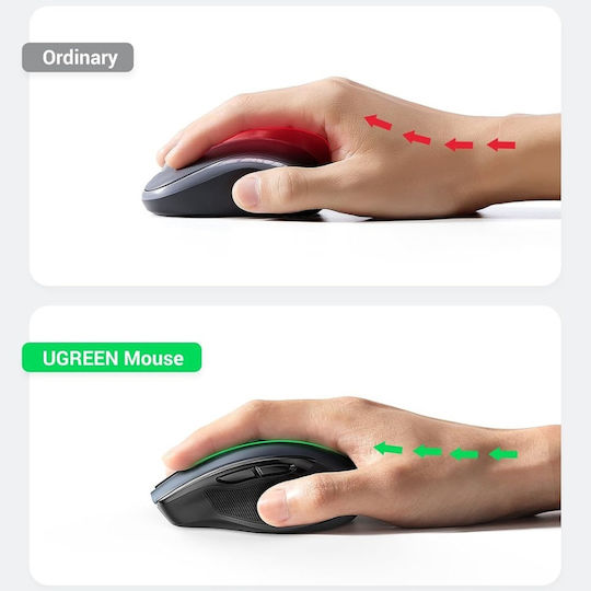 Ugreen MU006S Ασύρματο Ποντίκι Γκρι