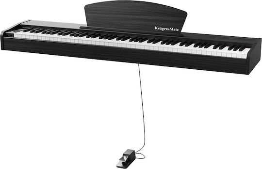 Kruger & Matz Electric Stage Piano KMDP-45-BK with 88 Weighted Keys Black