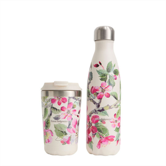 Chilly's Emma Bridgewater Stainless Steel Thermos Bottle BPA Free 500ml Blossoms