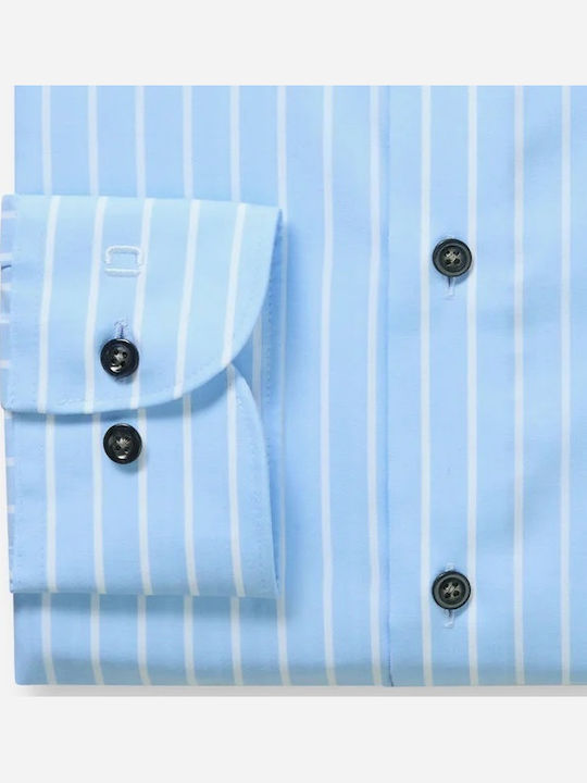Luxor Long Sleeve Striped Shirt Light Blue