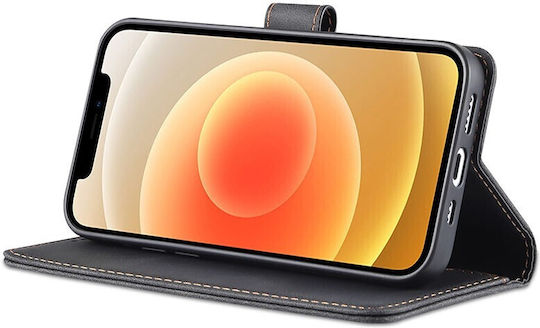 AZNS Skin Feel Brieftasche Synthetisches Leder Schwarz (iPhone 14)