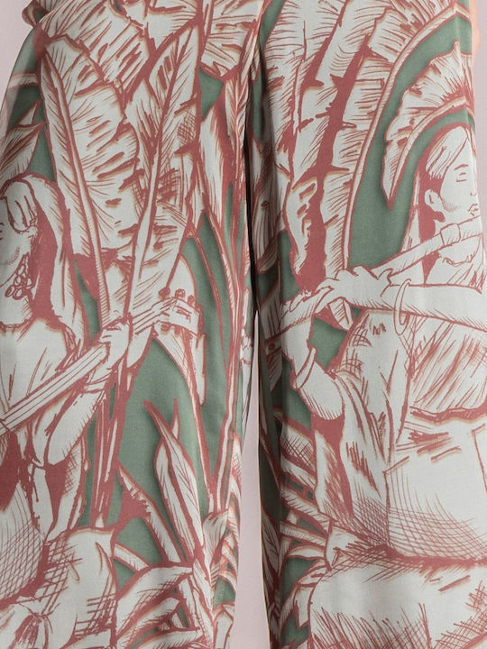 Moutaki Women's Fabric Pantaloons Green
