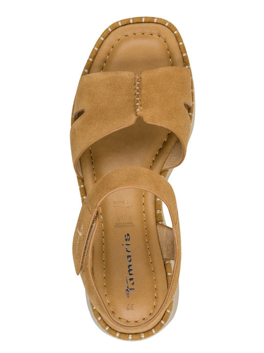 Damen Sandalen Leder Tabac Braun