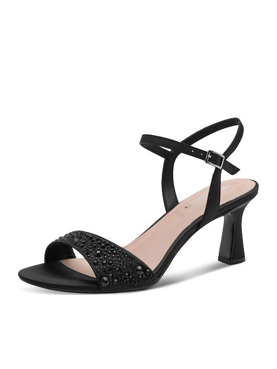 Damen Sandalen mit Strass Schwarz