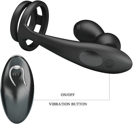 Mr Play Anal Plug mit Kabelloser Funktion und Vibration Flesh