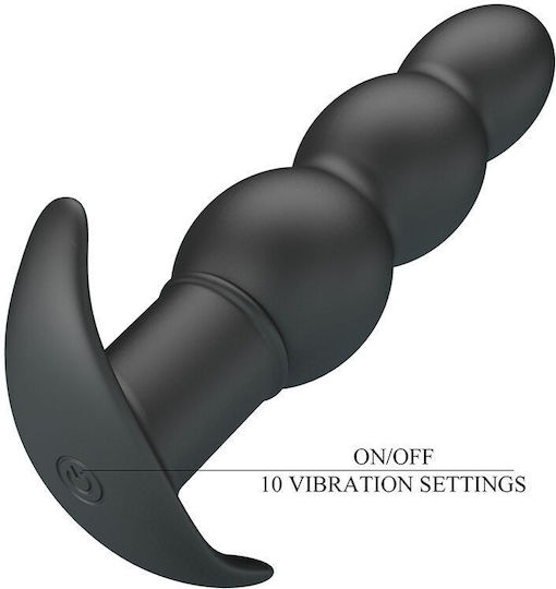 Pretty Love Anal Plug mit Vibration Schwarz