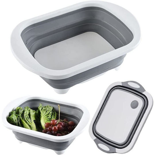 Alista Home Klappbarer Rechteckiger Reinigungseimer 40x30cm Grau