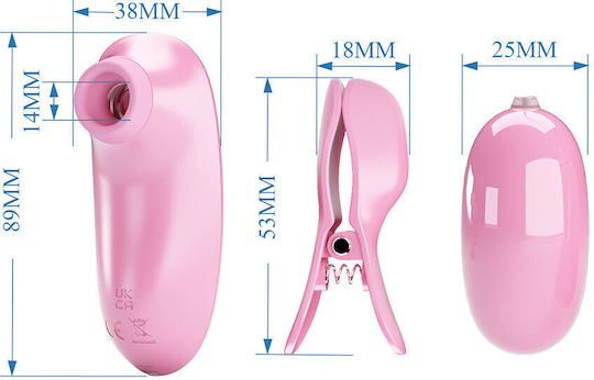 Pretty Love Anal Plugs with Vibration Set Small Pink