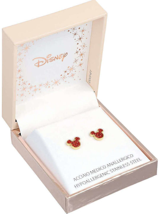 Disney Mickey Mouse Kids Stud Earrings with Stones Made of Steel