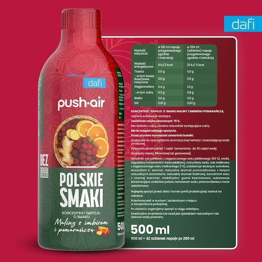 Dafi Băutură Răcoritoare Portocaliu Concentrat cu Carbonatare la Sticlă 2106072 500ml