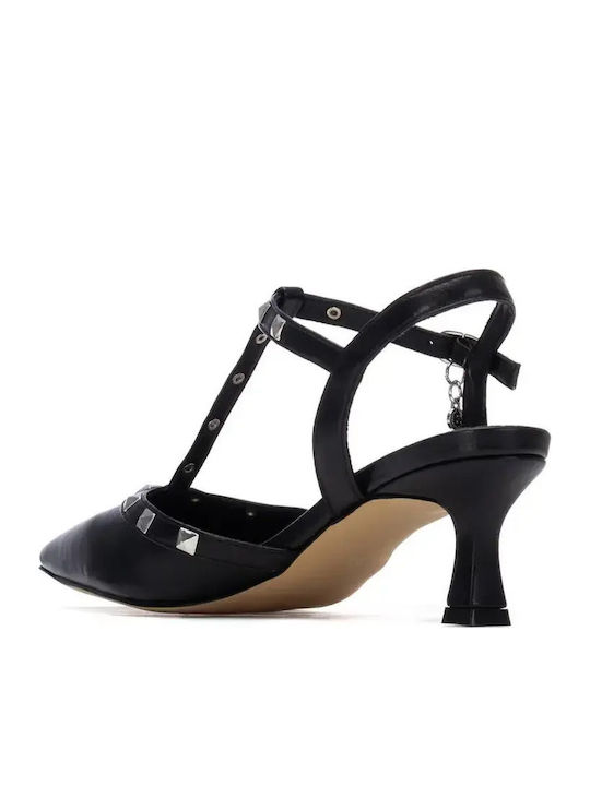 Pantofi Cu Toc Cu Toc Mediu Animal Print Negri