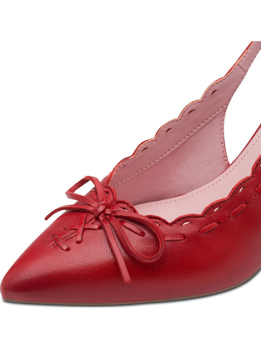 Leather Heels Red