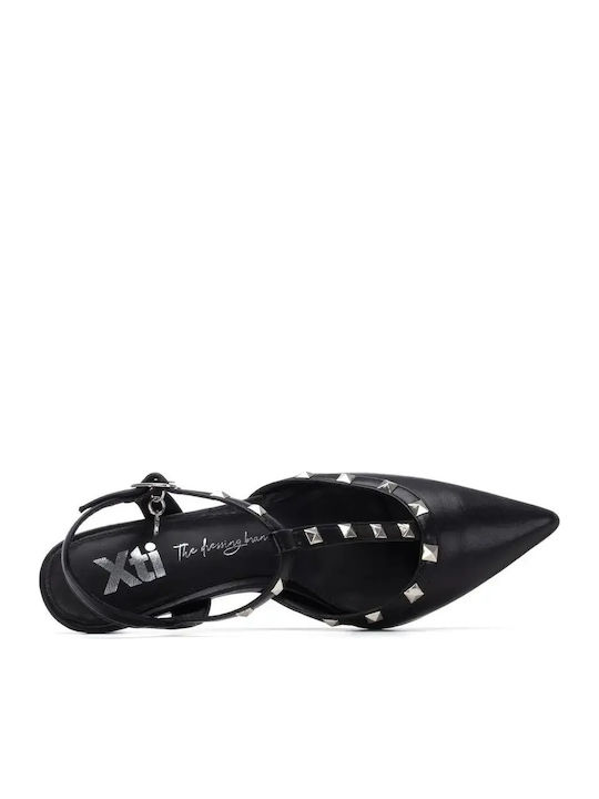 Pantofi Cu Toc Cu Toc Mediu Animal Print Negri