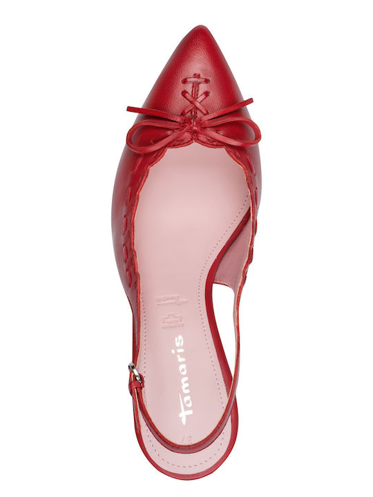 Leather Heels Red