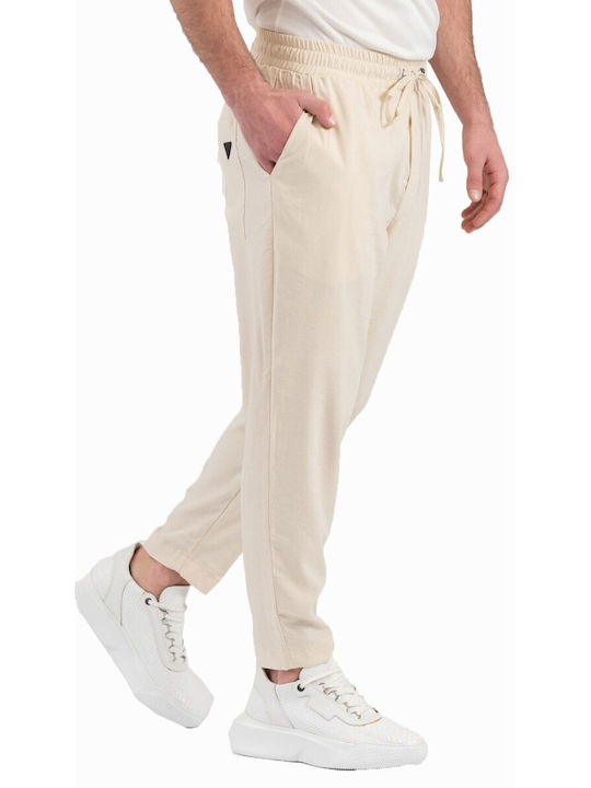 Herrenhosen in Lose Passform Beige