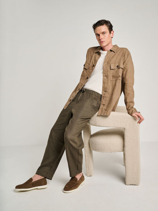 Herrenhosen in Regulärer Passform Khaki