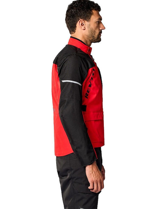 Rev'IT Convergent H2O Men Riding Jacket 4 Seasons Waterproof Red Black