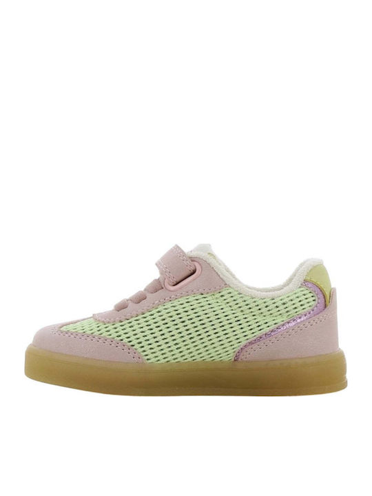 Kids Sneakers Anatomic With Hoop & Loop Closure Pink