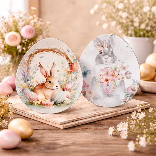 Brandani Sweet Bunny Комплект 2 Бройки Акрилни Платки Форма Яйце 29x35 См