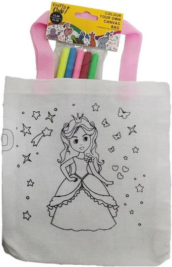 Non Woven Painting Bag Princess Set 6pcs 21x21.5x0.3cm