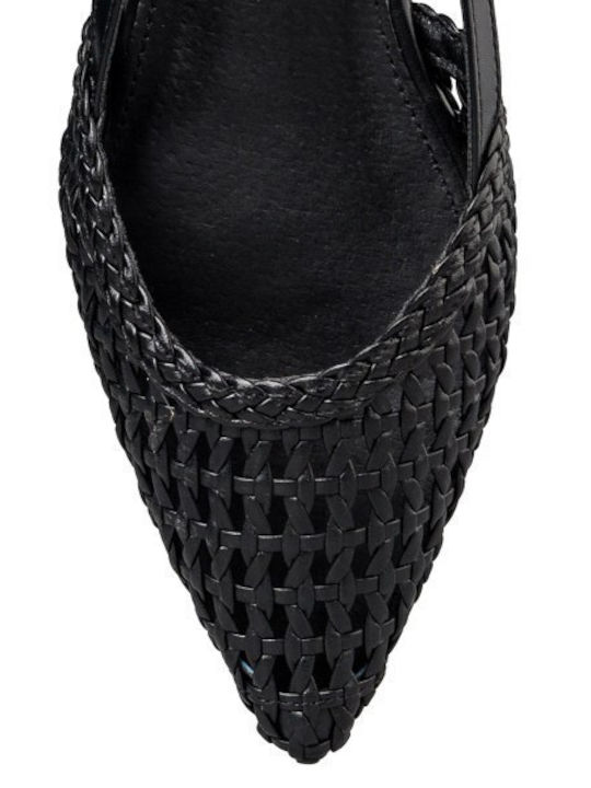 Women's Ballerina Shoes Slingback in Black Colour