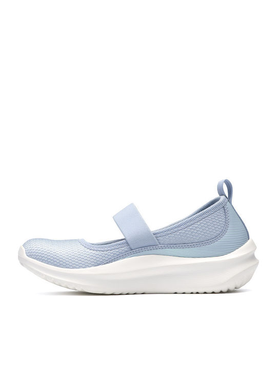 Clarks Jane Damen Ballerinas Hellblaue Clarks Jane Damen Ballerinas Hellblaue