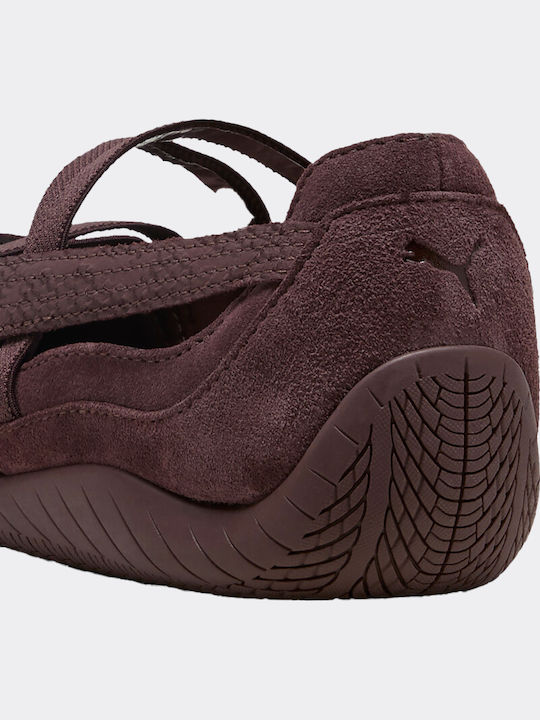 Speedcat Women's Ballerina Shoes in Brown Colour