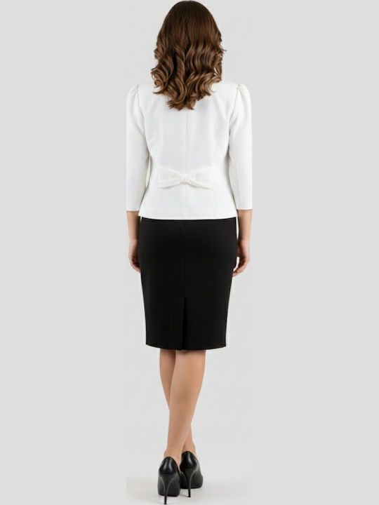 Vagias Short Women's Crepe Blazer White