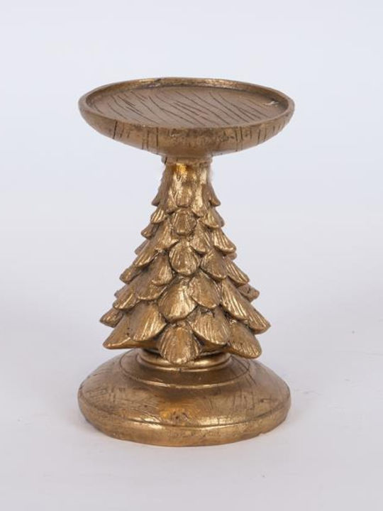 Eurolamp Eurolamp Christmas Candlestick Gold 12x8cm